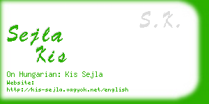 sejla kis business card